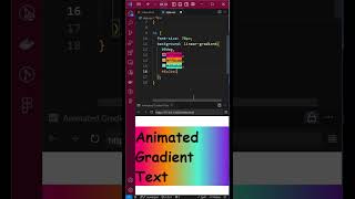 Create an Animated Gradient Text with HTML & CSS – Beginner Tutorial #cssanimations #textanimation