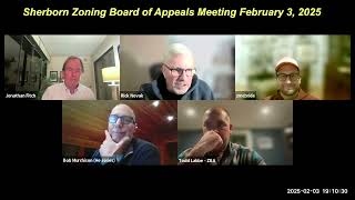 Sherborn Zoning Board of Appeals Meeting February 3, 2025