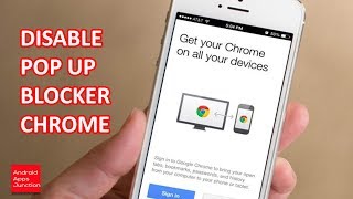 How to disable popup blocker in chrome (For iPhone user)
