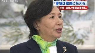 高校無償化問題で田中真紀子氏ら朝鮮学校を視察（10/03/03）