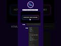 Button Hover Effect using HTML & CSS 👨🏼💻🤩 | #JavaScript #YourCodeSchool