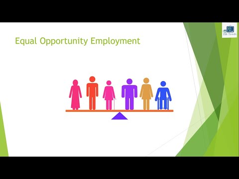 Equal opportunities in employment Equal opportunities in employment Equal opportunities