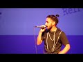 aamir chouhan live performance tagore hall kashmir adventurist hiphop kashmir srinagar