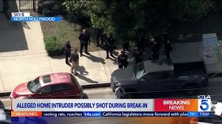 North Hollywood homeowner shoots burglar. Or did he?
