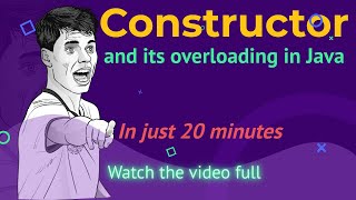 Constructor and its overloading in Java | With Notes and Practical Programs | Eclipse screen sharing