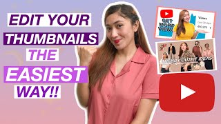 HOW I EDIT MY THUMBNAILS? (THE EASIEST WAY) | Jhocel Recilles