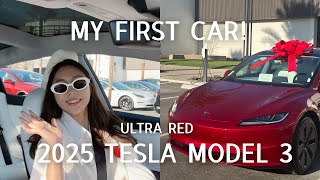 taking delivery of my tesla (2025 model 3 highland) 🚗 full timeline, wait time and what to expect!