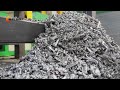 Recycling of Scrap Metal | Aluminum Scrap Shredding & Crushing Line