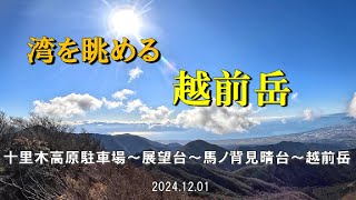 【登山】キラキラした湾の絶景 越前岳✨富士山見るなら この山お勧め (^^)/（静岡県 裾野市）