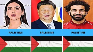 List The Most Famous People Who Support Israel or Palestine Comparison