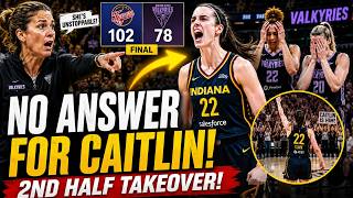 Coach Nakase Couldn’t HIDE IT! Caitlin Clark’s Dominant 2nd Half Shocked The Valkyries