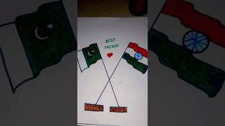 India 🇮🇳 Pakistan 🇵🇰 best friend ❤❤🤙 #drawing #26thjanuarydrawing