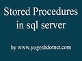 sql server stored procedure with parameters