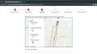 Permits and TARs Portal: Apply for Permit to Enter
