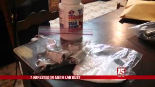 Seven Arrested in Meth Bust