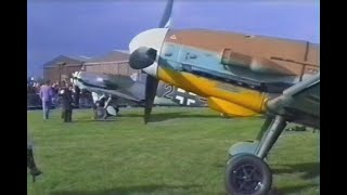 Duxford: Bf 109`s, Black 6 \u0026 Black 2...8th May, 1995