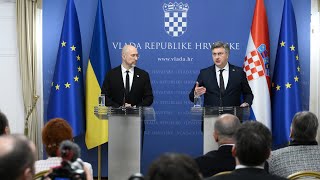 Izjave za medije predsjednika Vlade Plenkovića i predsjednika Vlade Ukrajine Šmihala (29.1.2025.)