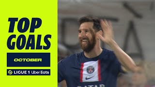 Top goals Ligue 1 Uber Eats - October (season 2022/2023)