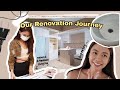 (reno vlog 02) our 4 months renovation journey 🔨 material & furniture shopping 🛋 painting 🎨 XINLINNN