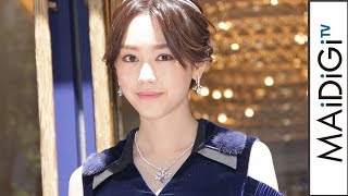 桐谷美玲、“結婚質問”に無言　高級ジュエリー店のテープカットイベントに登場