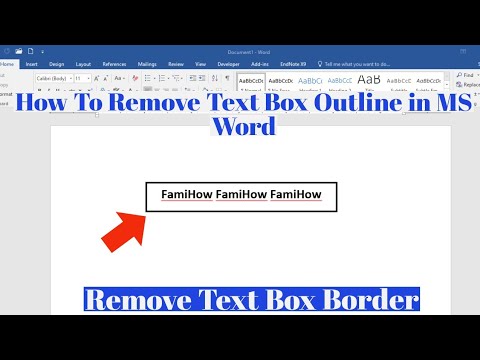 How To Remove Text Box Outline or Border in Microsoft Word  How To Delete Text Box Border in Word