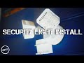 HOW TO INSTALL LED MOTION SENSOR LIGHT : DIY LED FLOOD LIGHT TUTORIAL