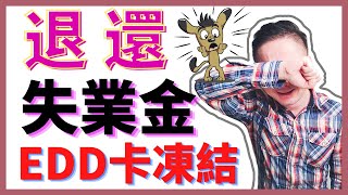 EDD卡被凍結？收到勞工部EDD通知要求返還失業金？失業金認證後一直pending？