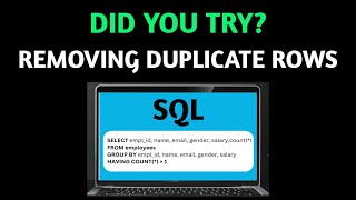 Remove Duplicates in SQL Like a PRO in 2025 | SQL Queries