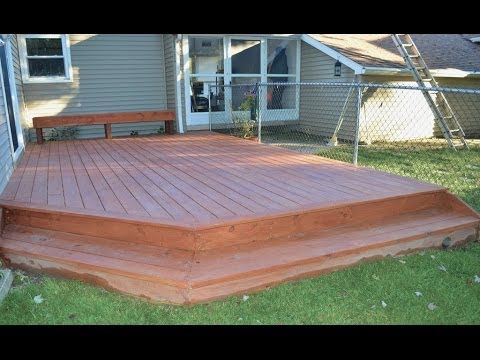How to Build a Ground Level Deck How to Build a Ground Level Deck