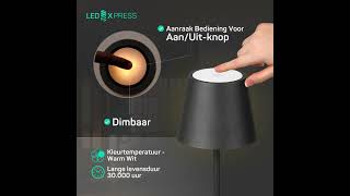 Oplaadbare tafellamp - Touch Dimming (3000K Warm Wit)