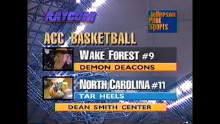 1996-01-27 Wake Forest Demon Deacons vs North Carolina Tar Heels