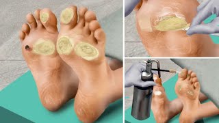 Relaxing ASMR Foot Treatment Animation | Soothing and Serene Foot Spa Experience | smile bam #asmr