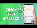 How to Check First WhatsApp Messages Without Scrolling on iPhone! (2025)