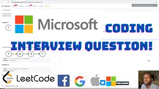 MICROSOFT Coding Interview Question - Add Two Numbers II | LeetCode
