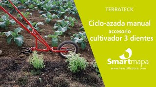 Cultivador de 3 dientes. Accesorio Ciclo-azada Terrateck