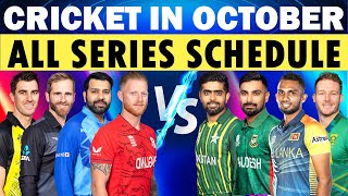 Cricket Schedule: Cricket Schedule of October 2024 | All Cricket series schedule