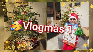 🎄Vlogmas 1 🎅  ITS TIIIIIIIME  ნაძვის ხე