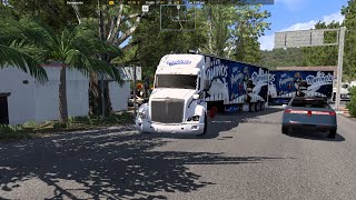 DOBLE REMOLQUE DE MARINELA en carreteras de México PETERBILT 579 American Truck Simulator