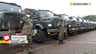 UPDF RECEIVES MILITARY TRUCKS FROM THE GOVERNMENT OF INDIA