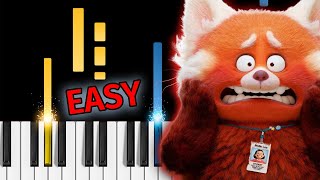 Turning Red - U Know What's Up - EASY Piano Tutorial