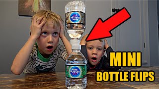 Mini Bottle Flip Challenge | Colin Amazing