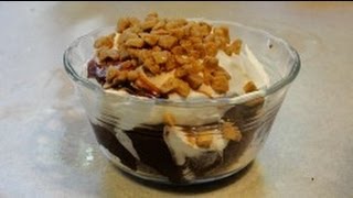 Heath / Skor Bar Chocolate Pudding Delight Trifle (aka Death by Chocolate)