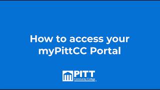 How to Access myPittCC portal CC