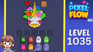 Pixel Flow Level 1035 Solution Walkthrough
