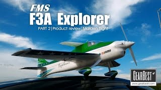 FMS F3A Explorer- Part 2 Maiden flight courtesy of GEARBEST.com