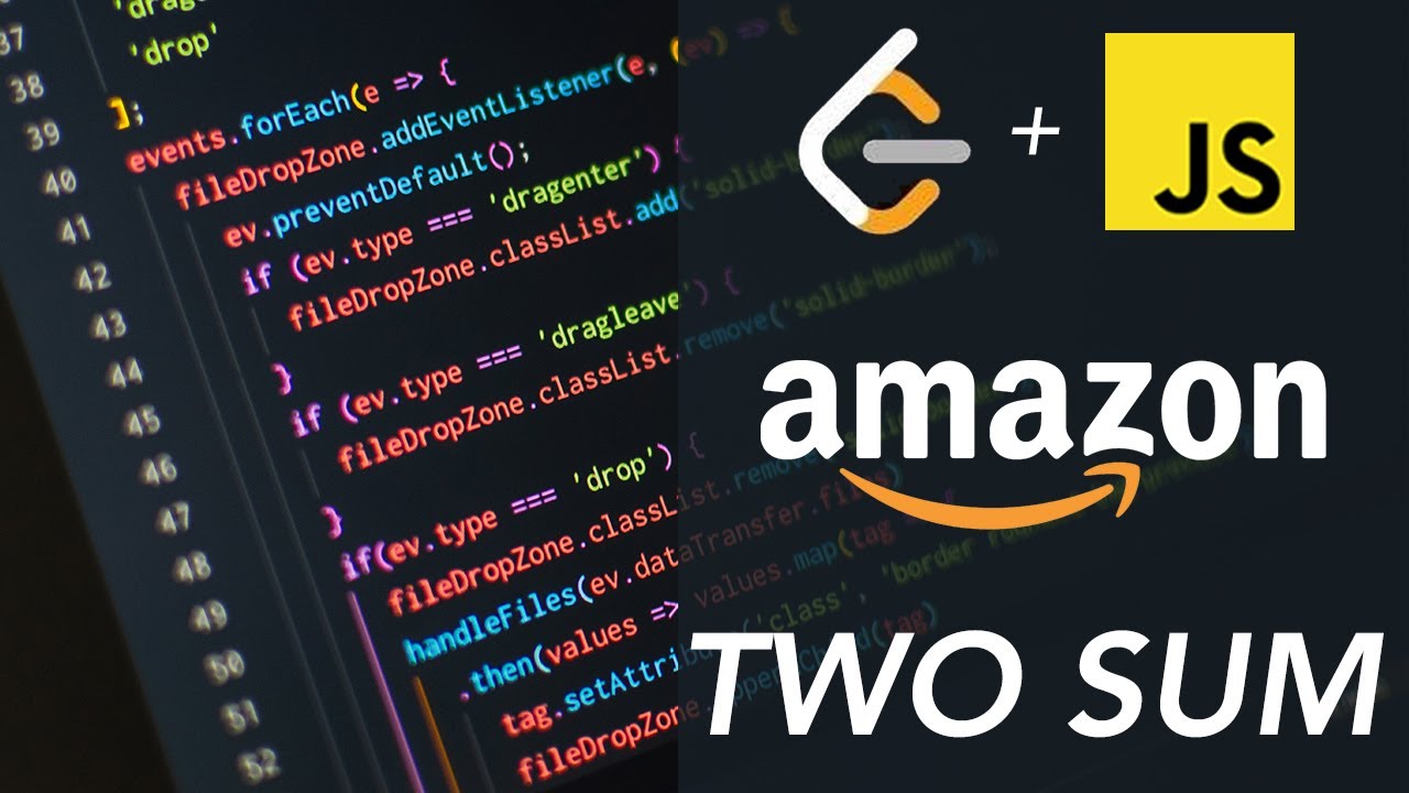 (Two Sum) Amazon Coding Leetcode Javascript Interview Prep - YouTube