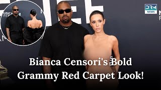 Grammys 2025 Bianca Censori Wows In Transparent Dress While Kanye West