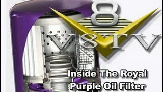 Inside The Royal Purple Synthetic Oil Filter Video V8TV