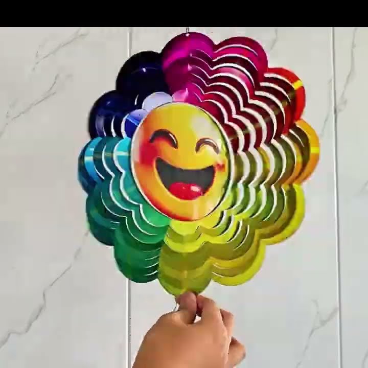 Smile Wind Spinner Windspinner Smiling Kineticwindspinner