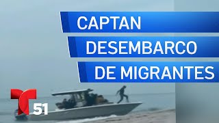 Aparente desembarco de migrantes en Miami Beach queda captado en cámara